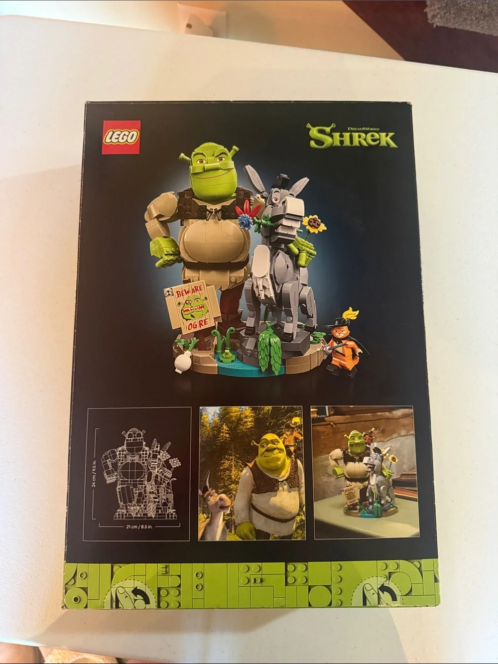 LEGO Shrek Display Build - Green & Gray